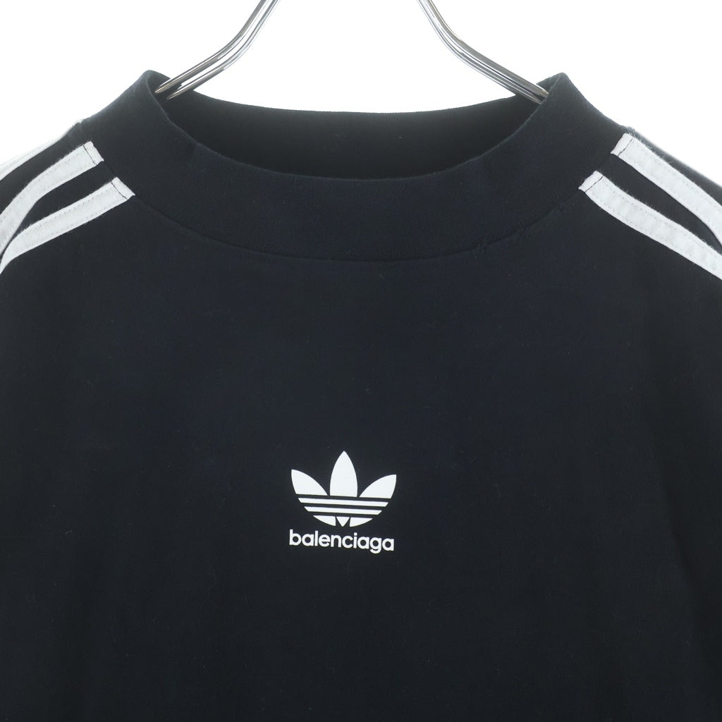 BALENCIAGA(バレンシアガ) ×adidas 23SS Long sleeve T-shirt クルーネック長袖Tシャツ 728789 TNVA6 ブラック