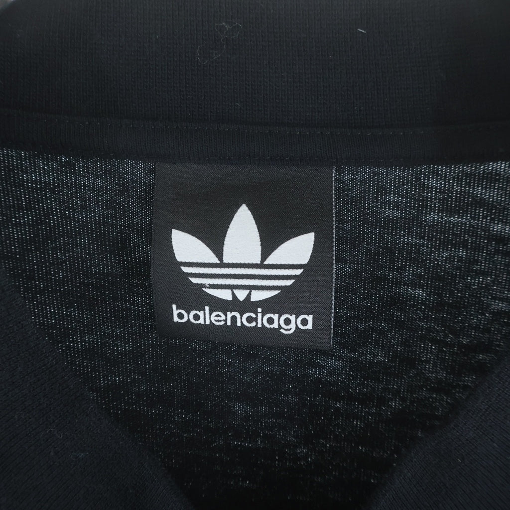 BALENCIAGA(バレンシアガ) ×adidas 23SS Long sleeve T-shirt クルーネック長袖Tシャツ 728789 TNVA6 ブラック
