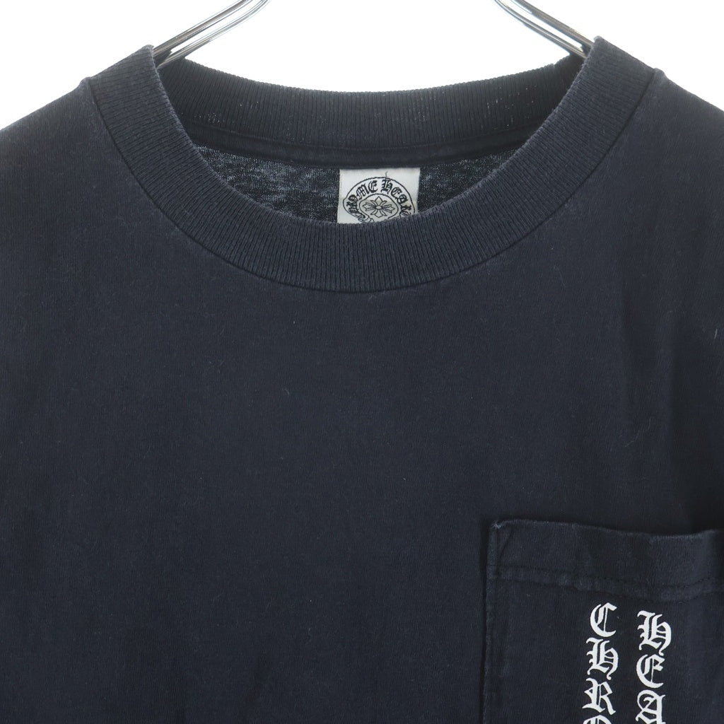 CHROME HEARTS(クロムハーツ) OLD Old English Arm Logo Long Sleeve Tee オールドイングリッシュ 袖ロゴ クルーネック長袖Tシャツ ブラック ‐