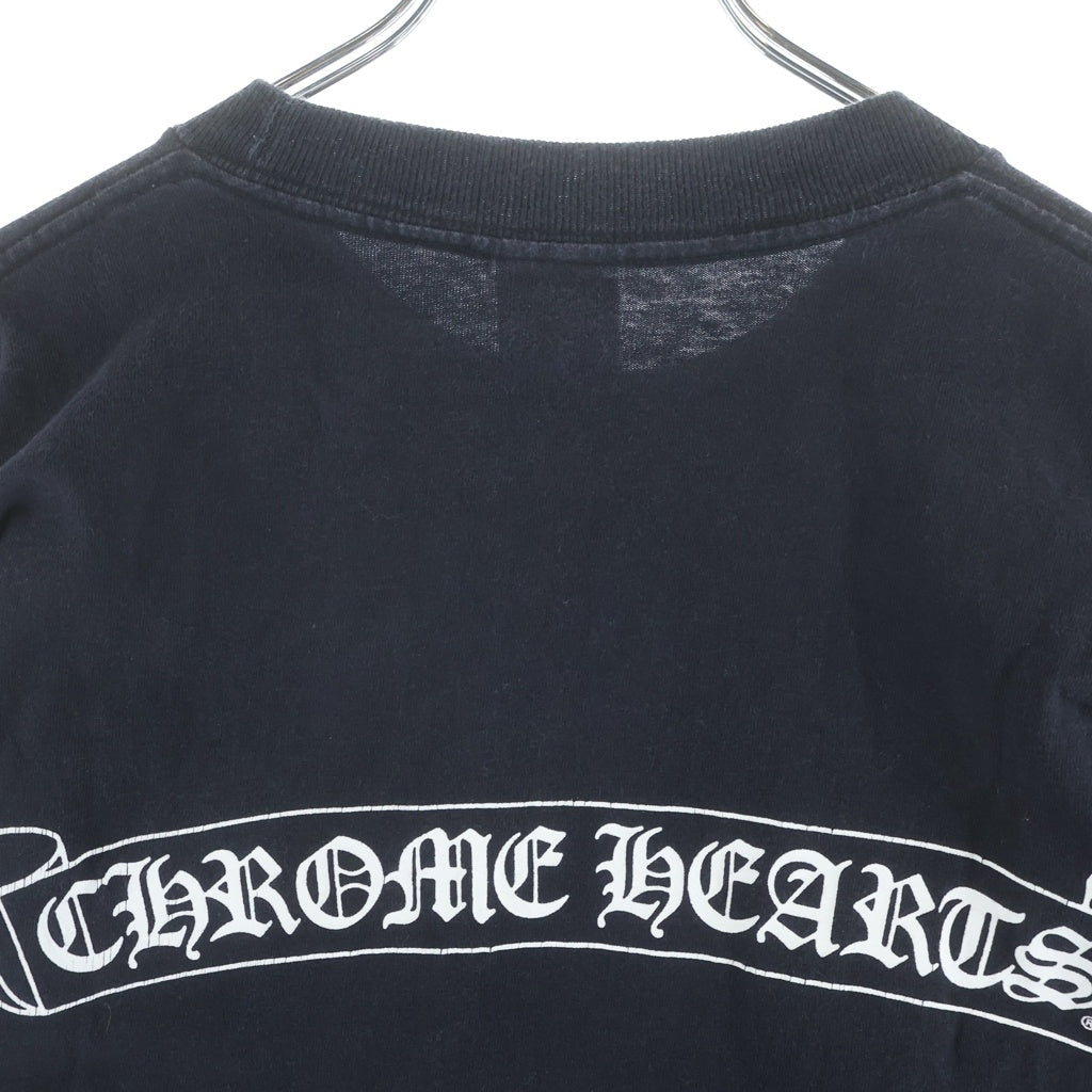 CHROME HEARTS(クロムハーツ) OLD Old English Arm Logo Long Sleeve Tee オールドイングリッシュ 袖ロゴ クルーネック長袖Tシャツ ブラック ‐