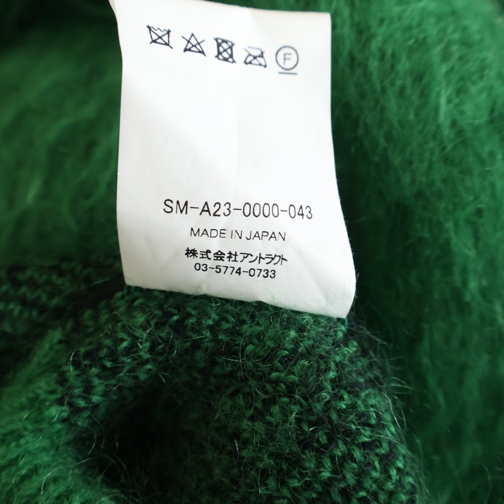 SAINT MICHAEL(セントマイケル) MOHAIR CREW NECK KNIT モヘア クルーネック ニット グリーン SM-A23-0000-043