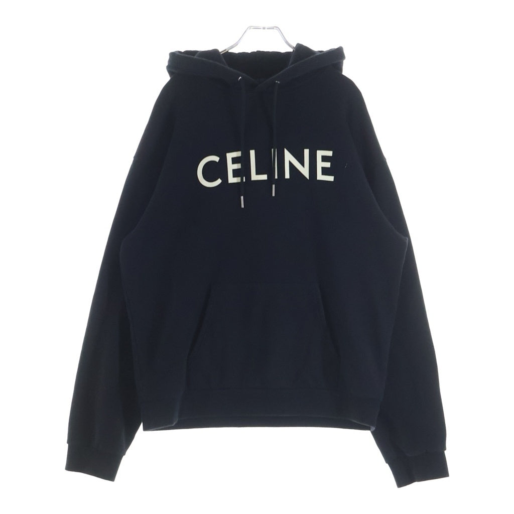 CELINE(セリーヌ) Classic logo pullover hoodie クラシックロゴ プルオーバーパーカー フーディ 2Y321670Q ブラック