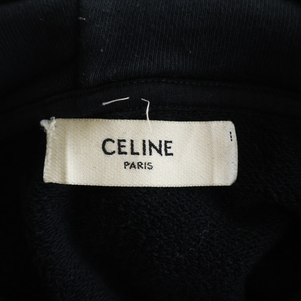 CELINE(セリーヌ) Classic logo pullover hoodie クラシックロゴ プルオーバーパーカー フーディ 2Y321670Q ブラック