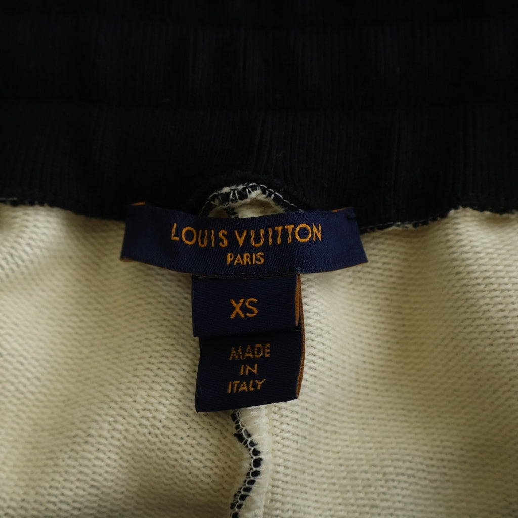 LOUIS VUITTON(ルイヴィトン) モノグラム サイドライン ジップ ベロア スウェットパンツ ブラック RW231W RC3 FOJX09