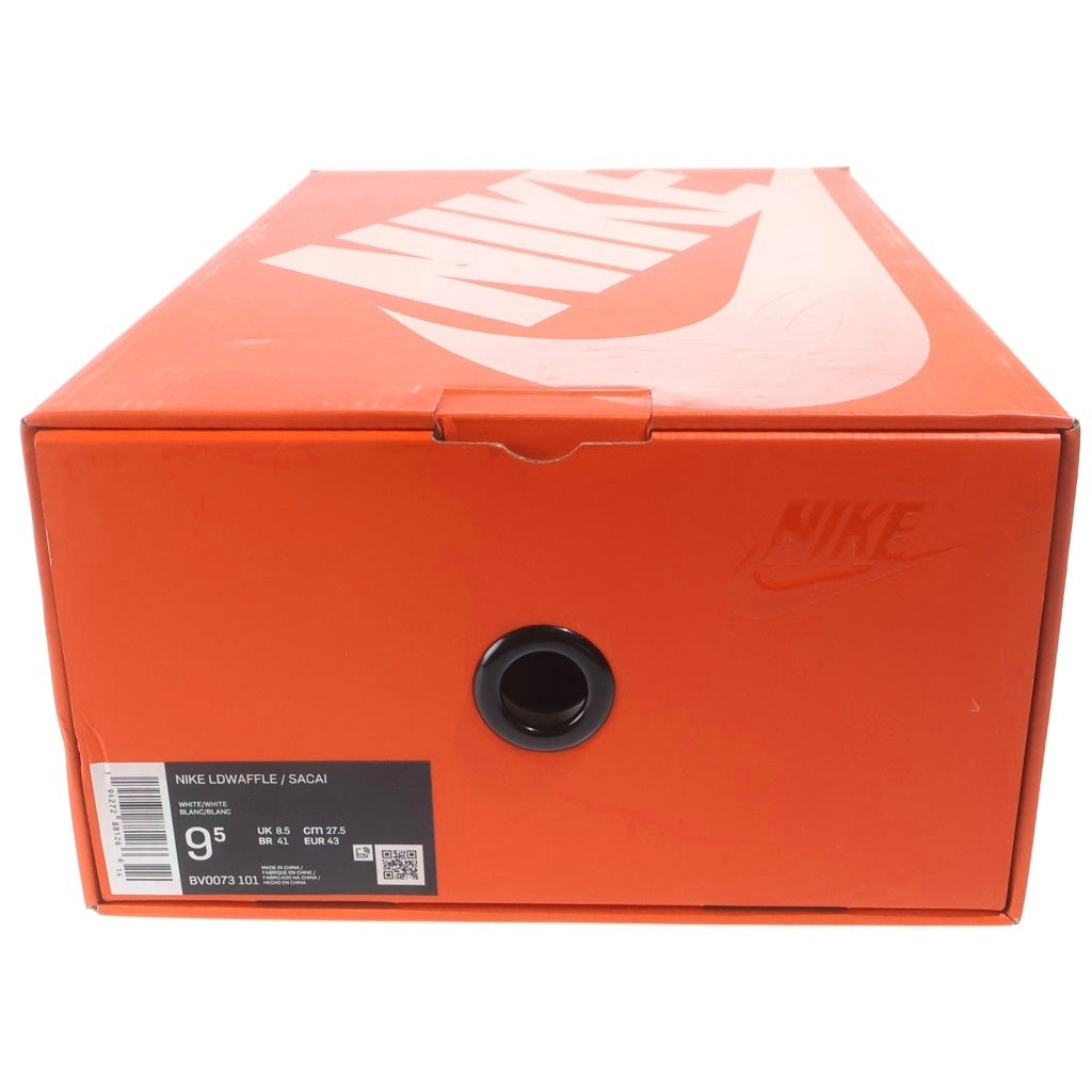 NIKE(ナイキ) ×Sacai LDWAFFLE サカイ エルディーワッフル ローカットスニーカー ホワイト US9.5/27.5cm BV0073-001 BV0073-101