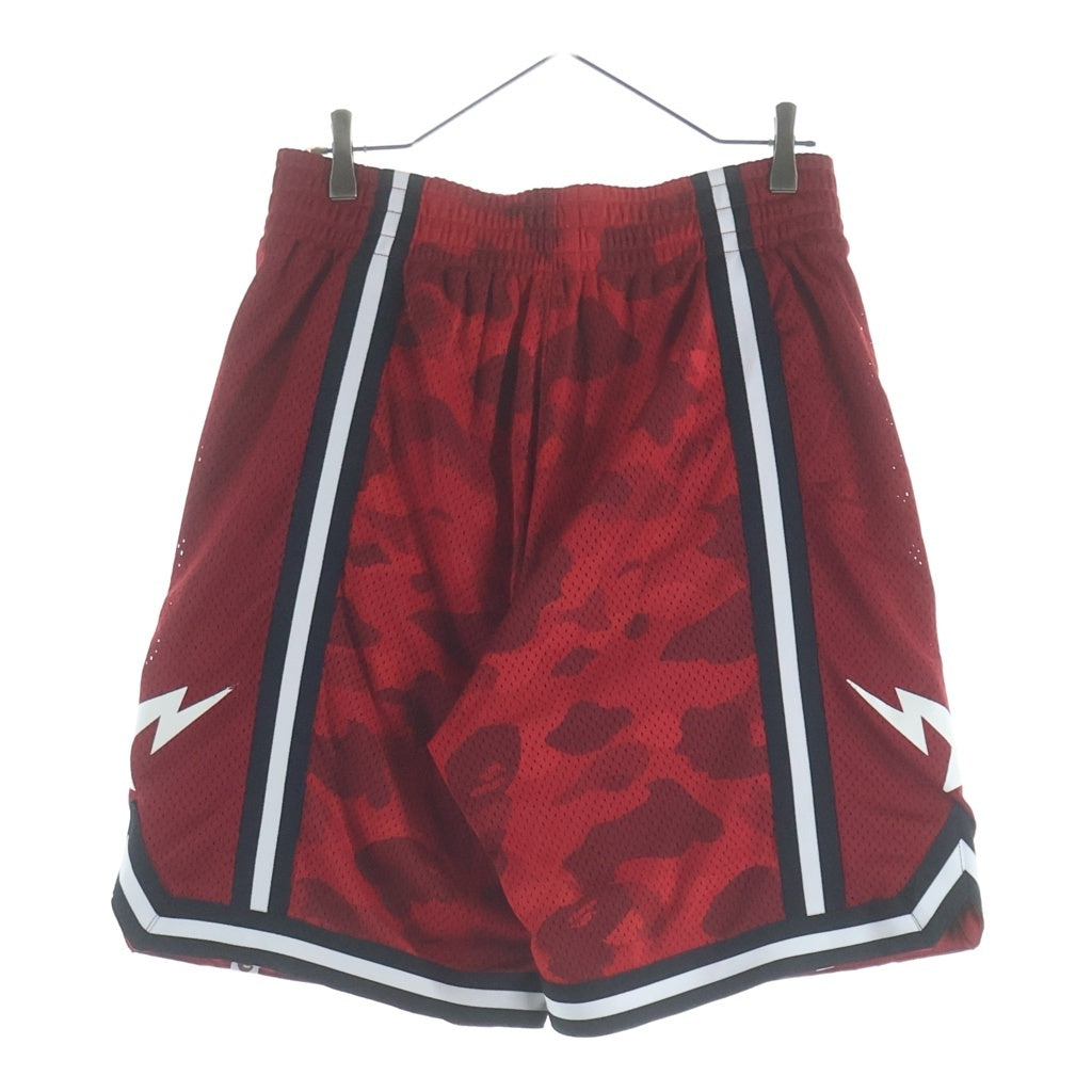 A BATHING APE(アベイシングエイプ) 20SS Color Camo Mesh Shorts ロゴ スター ライン 001SPG301008X メッシュショーツ レッド