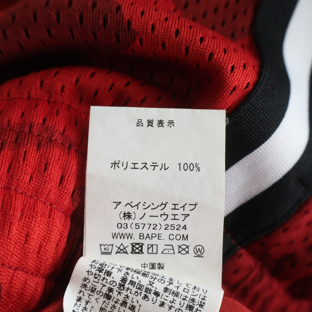 A BATHING APE(アベイシングエイプ) 20SS Color Camo Mesh Shorts ロゴ スター ライン 001SPG301008X メッシュショーツ レッド