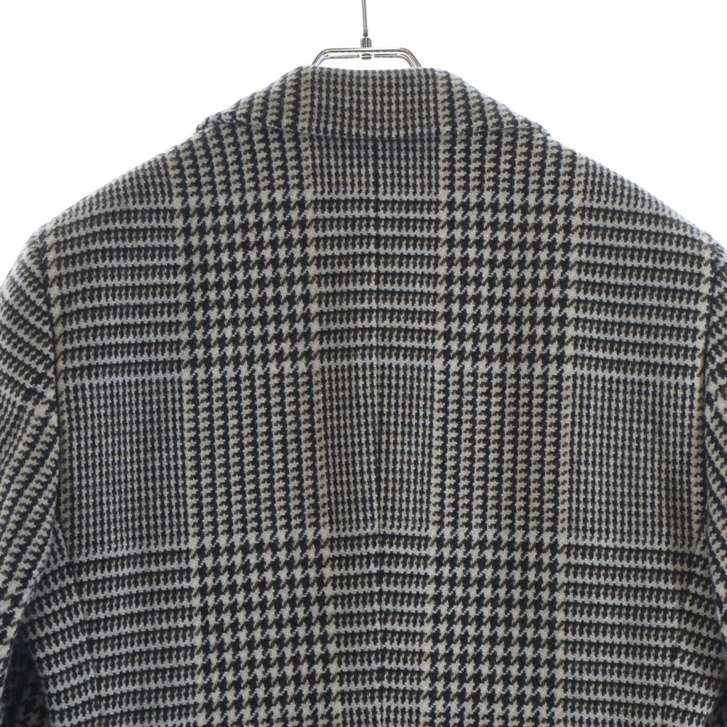 HERMES(エルメス) ウール グレンチェック PT9202 チェスターコート グレー