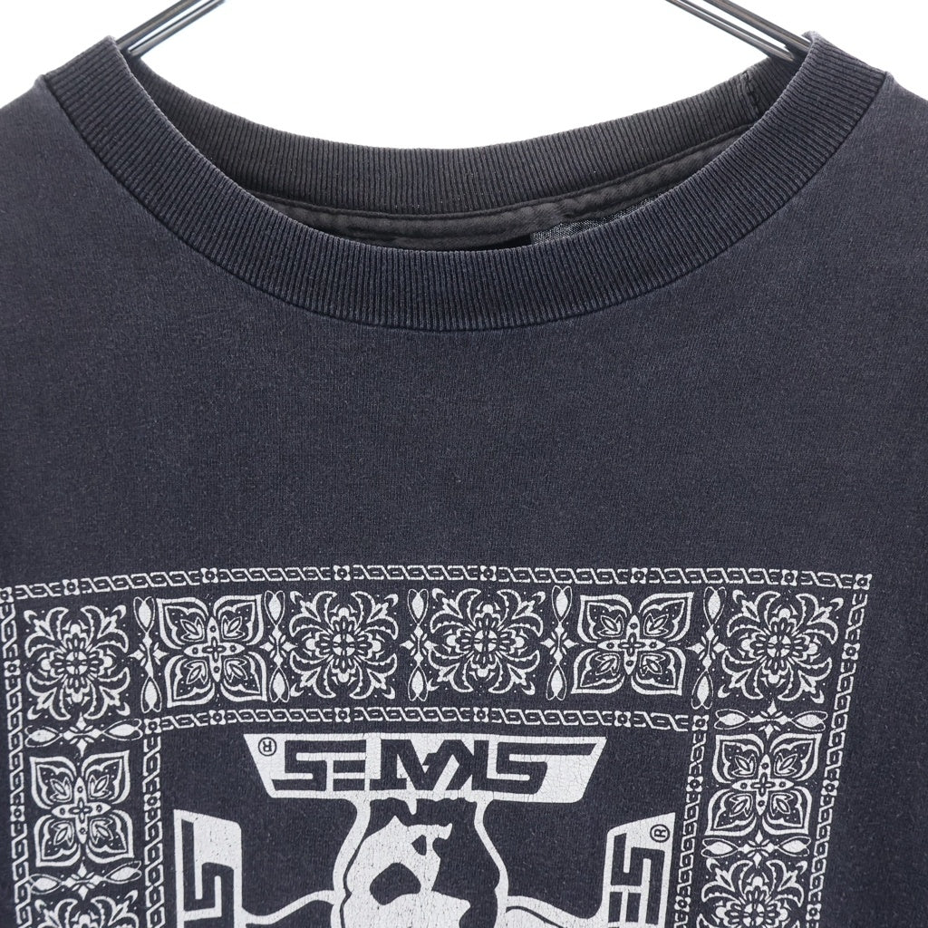 VINTAGE(ヴィンテージ) 90s-00s SKULL SKATE スカルスケーツ クルーネックTシャツ ブラック -
