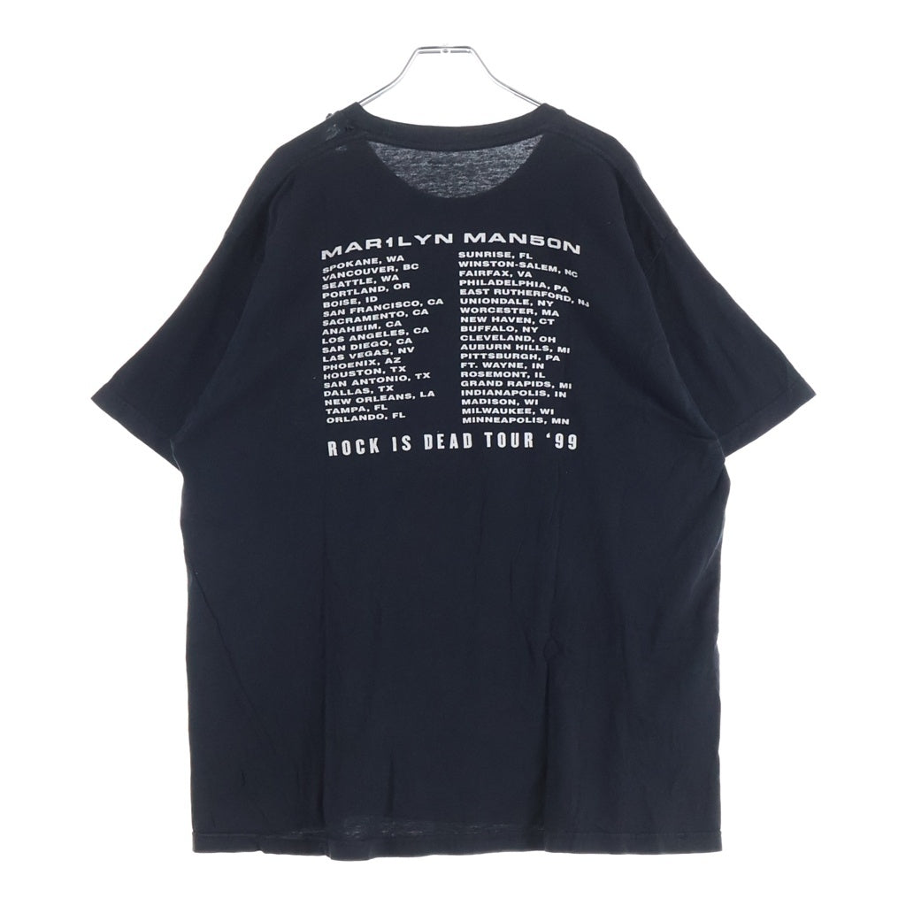 VINTAGE(ヴィンテージ) 10s MARLYN MANSON ROCK IS DEAD TOUR マリリンマンソン ロックイズデッドツアー クルーネックTシャツ ブラック -