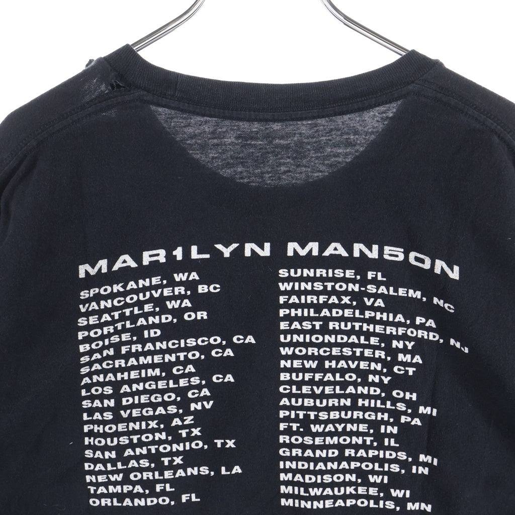 VINTAGE(ヴィンテージ) 10s MARLYN MANSON ROCK IS DEAD TOUR マリリンマンソン ロックイズデッドツアー クルーネックTシャツ ブラック -