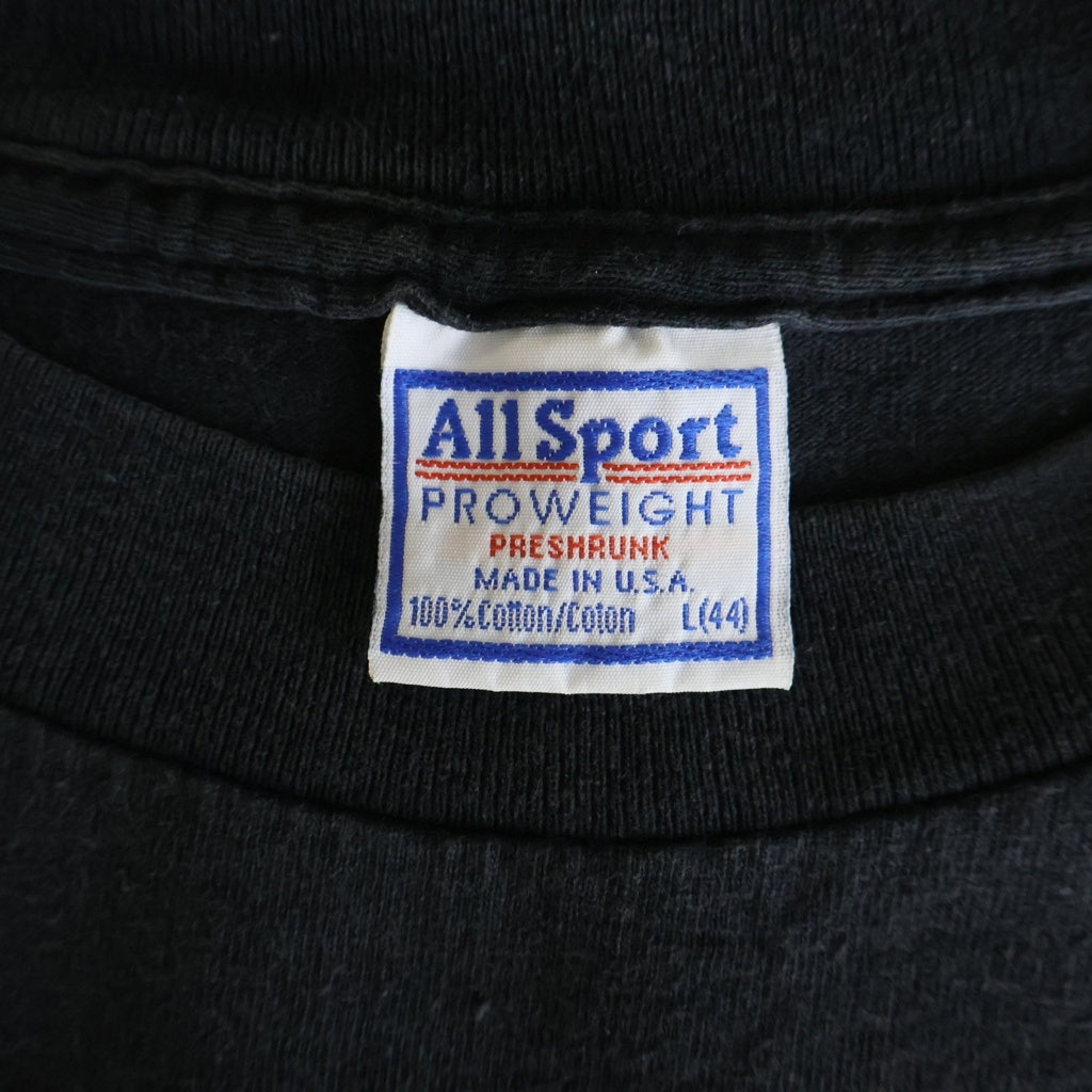 VINTAGE(ヴィンテージ) 90s Nine inch nails the downward spiral ALLSPORT 裾袖シングル ダウンワードスパイラル クルーネックTシャツ ブラック -
