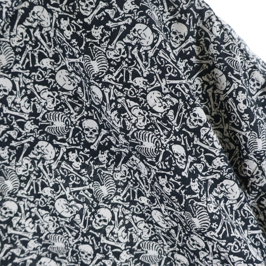 STUSSY(ステューシー) 80s-90s SKULL スカルボーン 半袖シャツ グレー -