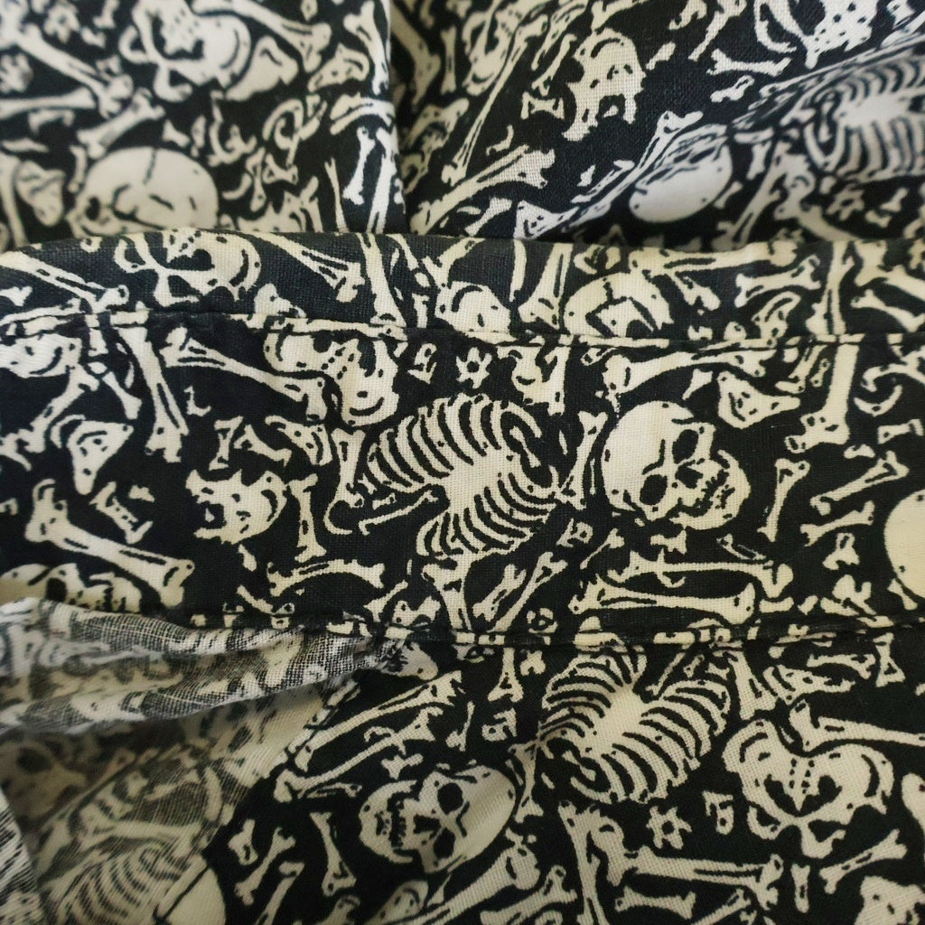 STUSSY(ステューシー) 80s-90s SKULL スカルボーン 半袖シャツ グレー -