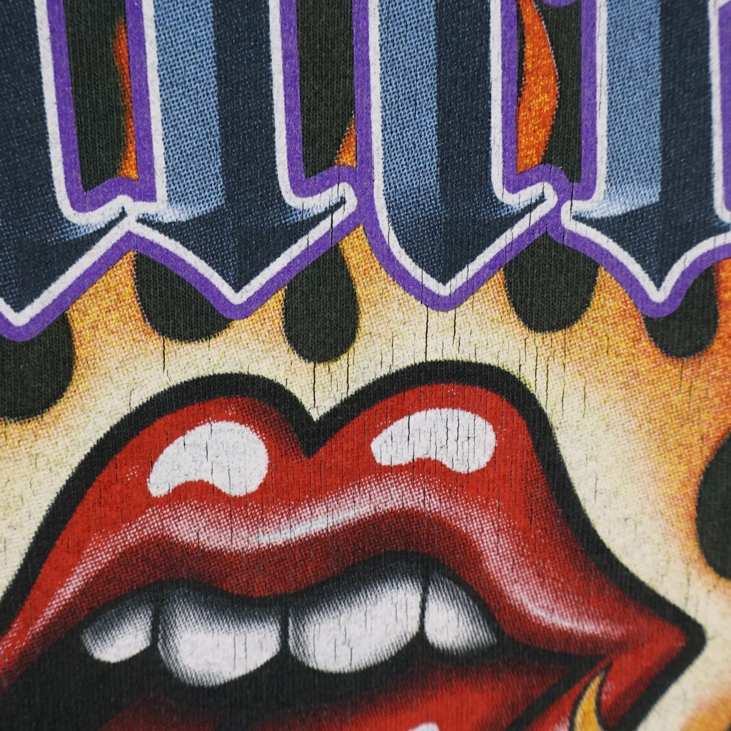 VINTAGE(ヴィンテージ) 90s-00s LIQUID BLUE ROLLING STONES TATTO YOU リップアンドタン ローリングストーンズ フレイム クルーネックTシャツ タイダイ