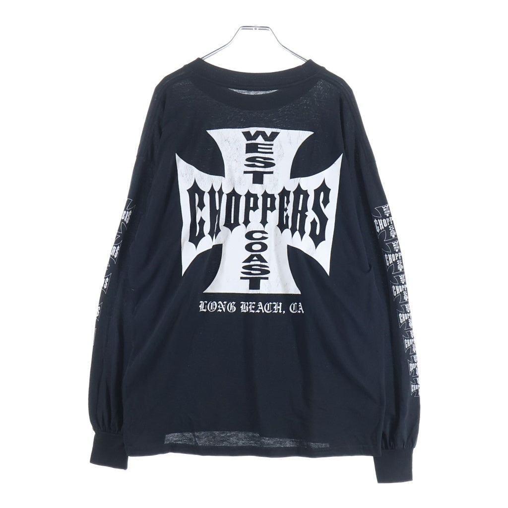 VINTAGE(ヴィンテージ) 00s WEST COAST CHOPPERS ウエストコーストチョッパーズ 袖プリ ロングスリーブカットソー ブラック -