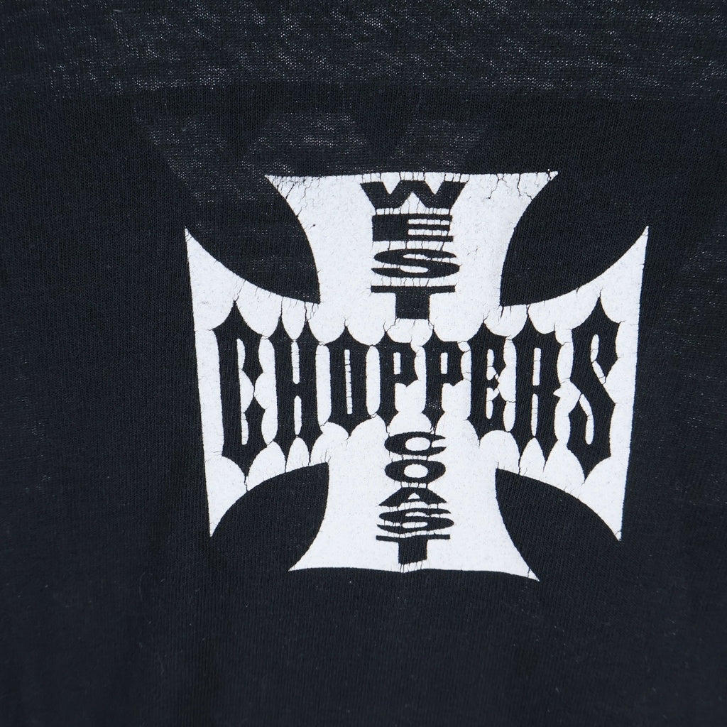 VINTAGE(ヴィンテージ) 00s WEST COAST CHOPPERS ウエストコーストチョッパーズ 袖プリ ロングスリーブカットソー ブラック -