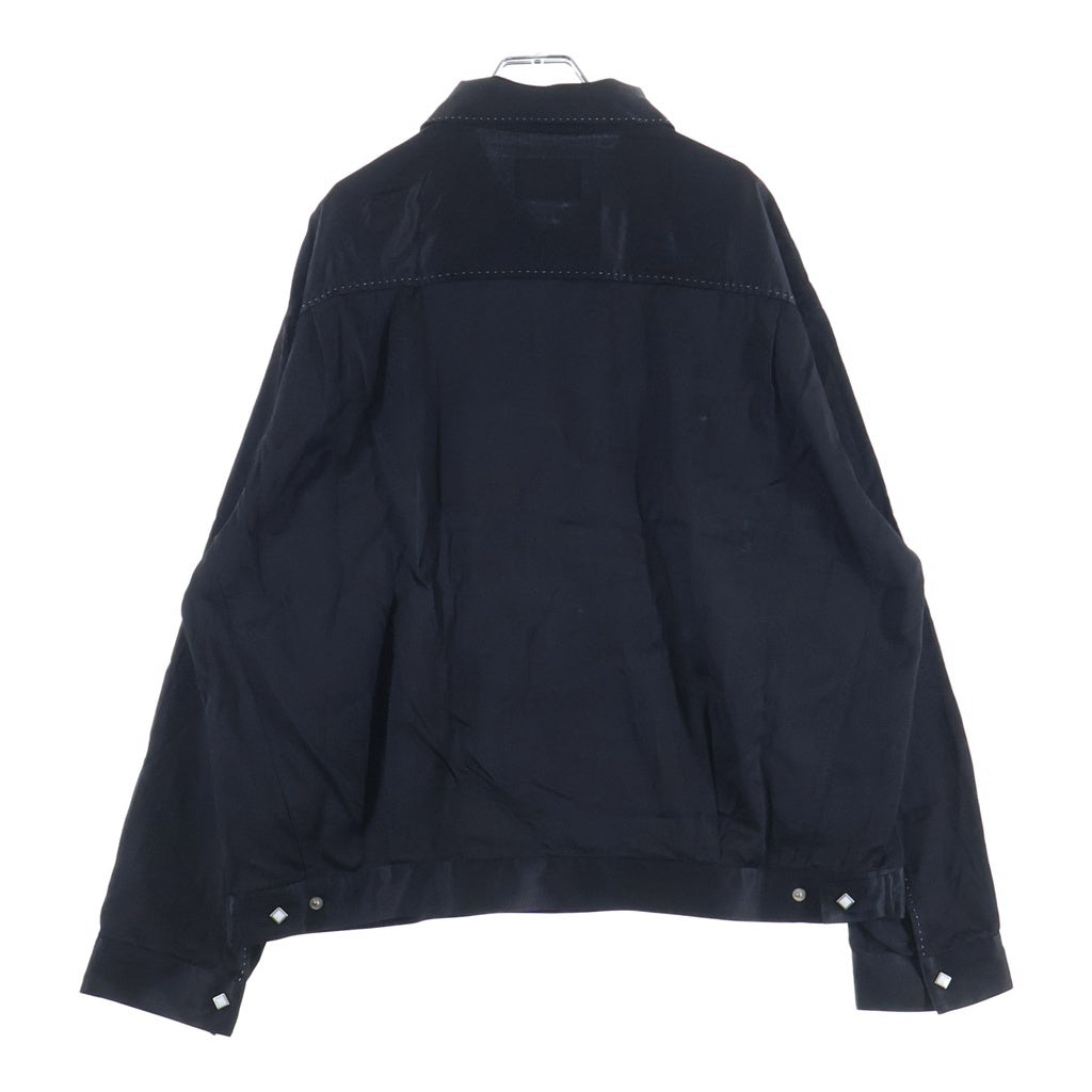 NEXUS7(ネクサスセブン) 2nd JKT AM レーヨン フロントプリーツ RWS-NUA-J0B ジャケット ブラック