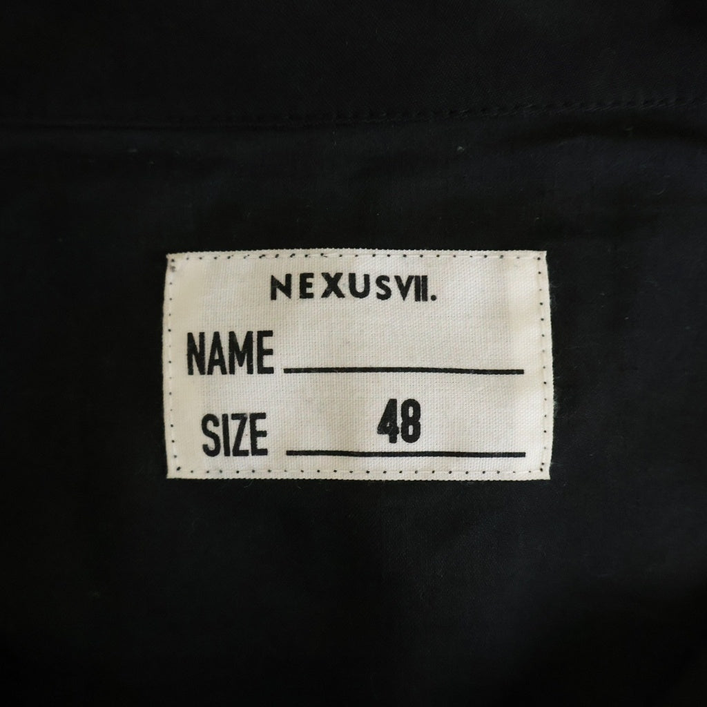 NEXUS7(ネクサスセブン) 2nd JKT AM レーヨン フロントプリーツ RWS-NUA-J0B ジャケット ブラック