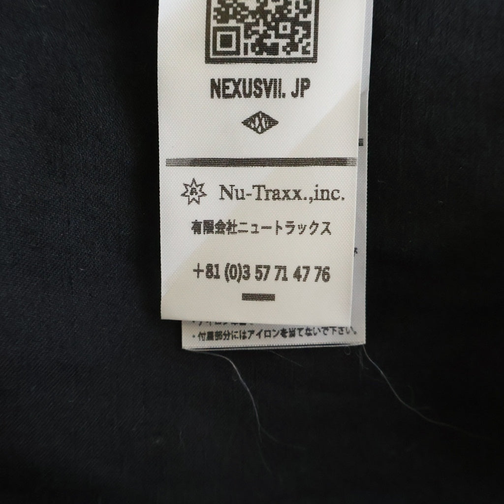 NEXUS7(ネクサスセブン) 2nd JKT AM レーヨン フロントプリーツ RWS-NUA-J0B ジャケット ブラック