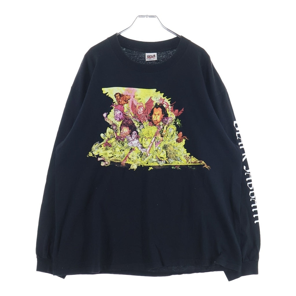 VINTAGE(ヴィンテージ) 90s BLACK SABBATH Forbidden ブラックサバス 袖プリ ロングスリーブカットソー ブラック -