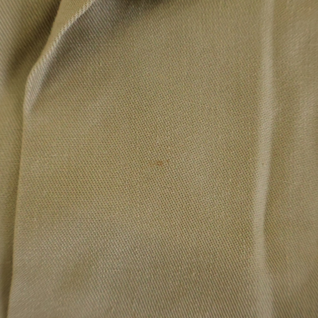 POLO RALPH LAUREN(ポロラルフローレン) 90s 開襟 レーヨンギャバジン ダブルフラップ ノーポニー 長袖シャツ ベージュ -