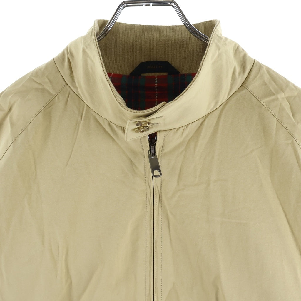 BARACUTA(バラクータ) G-9 ハリントンジャケット 裏地タータンチェック ベージュ -