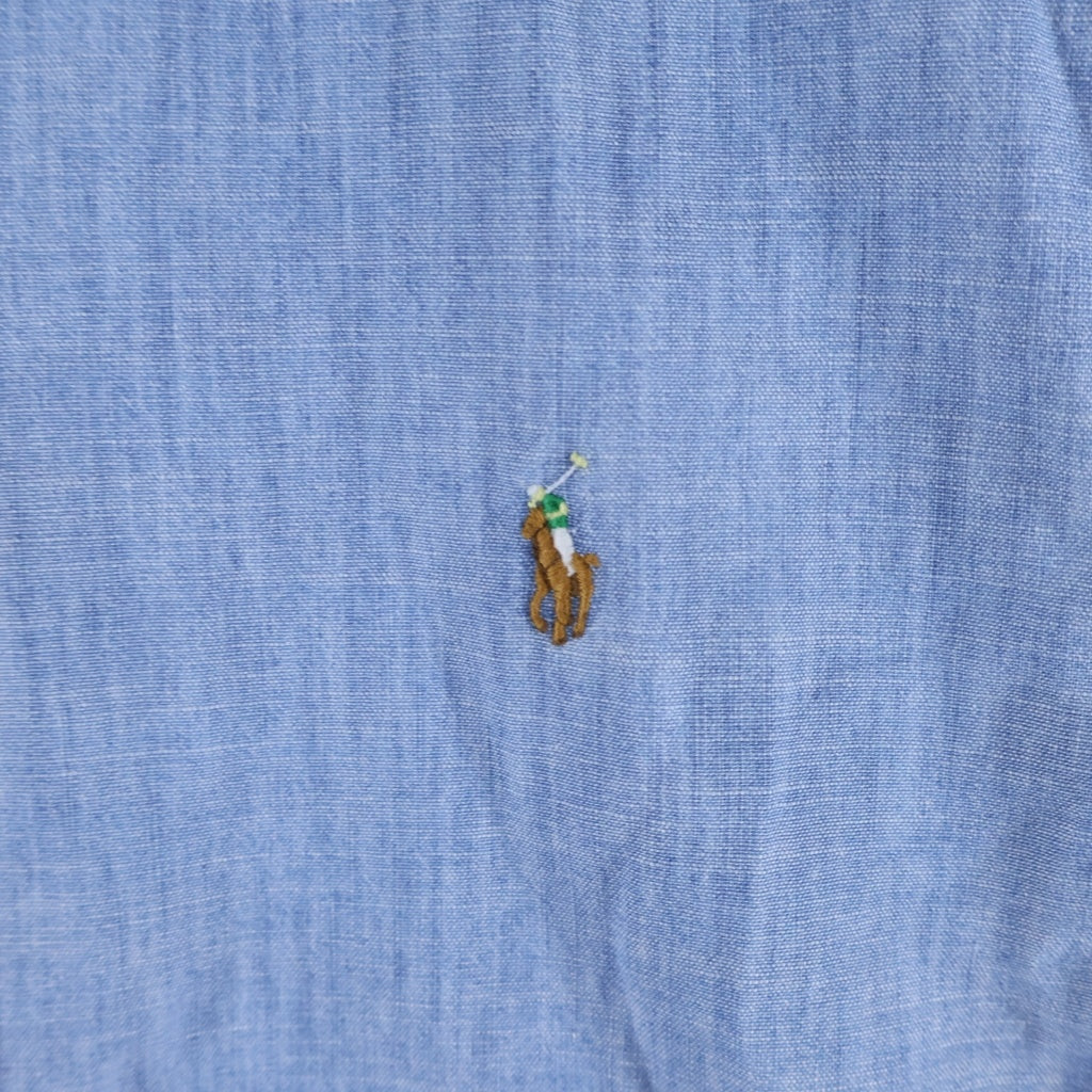 POLO RALPH LAUREN(ポロラルフローレン) ボタンダウン シャンブレー 長袖シャツ インディゴ