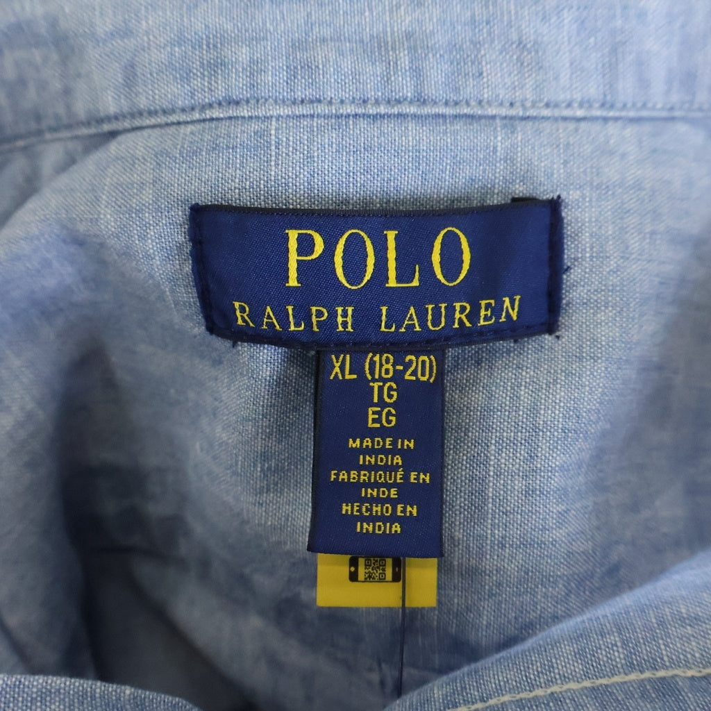 POLO RALPH LAUREN(ポロラルフローレン) ボタンダウン シャンブレー 長袖シャツ インディゴ