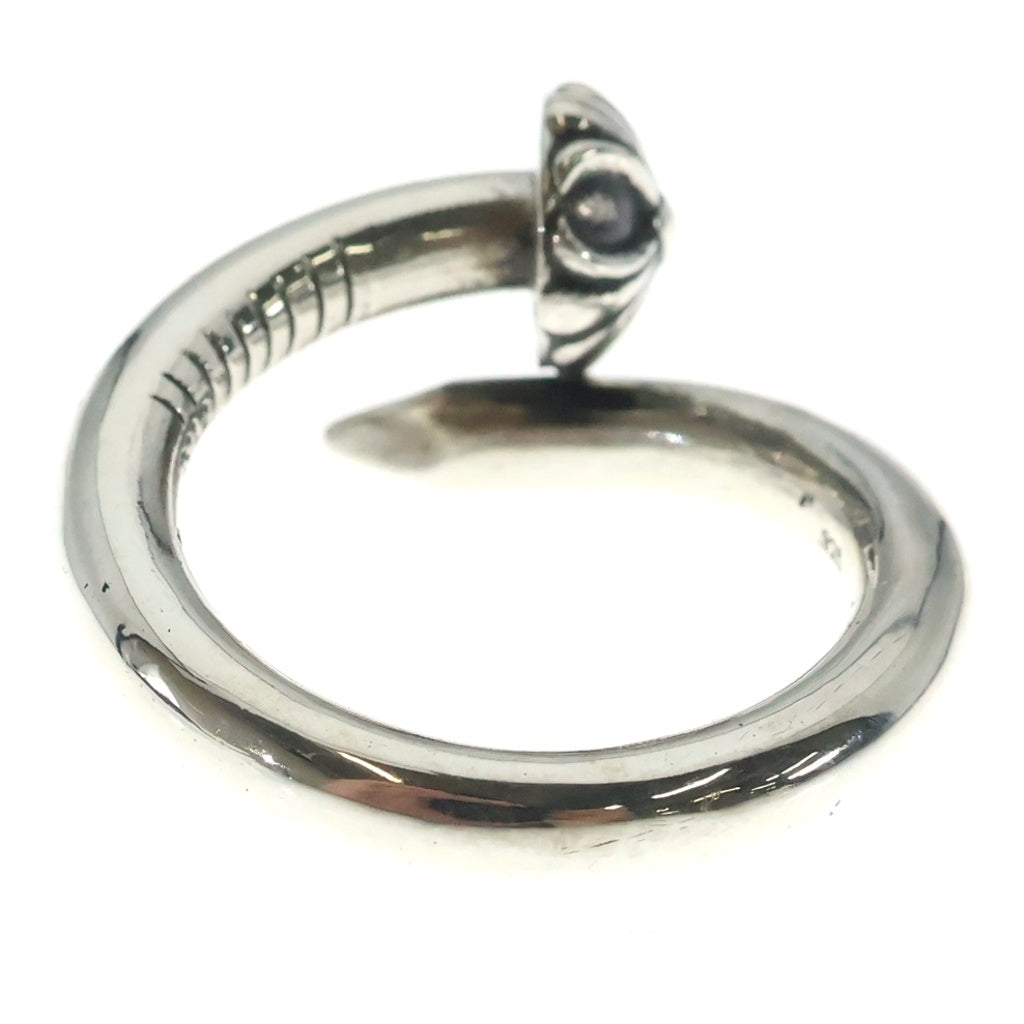 CHROME HEARTS(クロムハーツ) NAIL CRSBALL ネイル クロスボール リング シルバー BCA349 -
