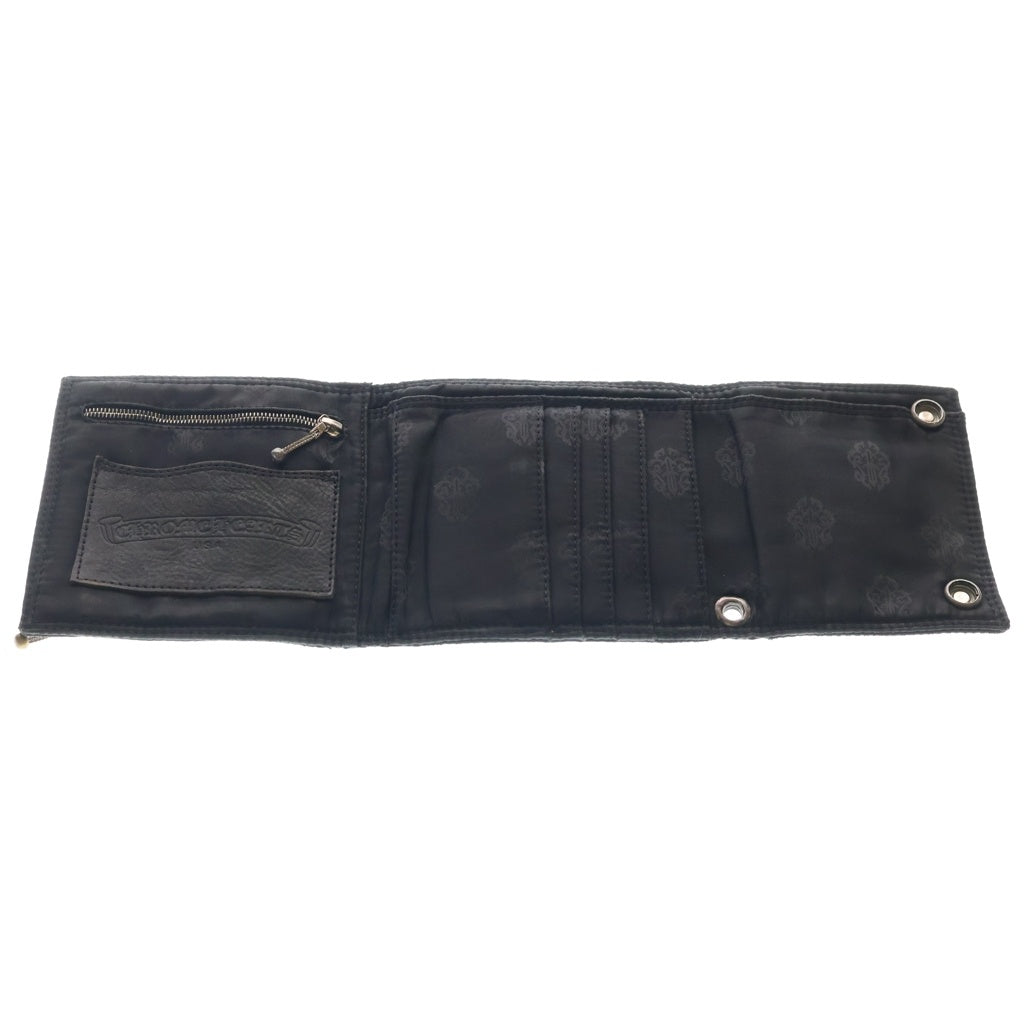 CHROME HEARTS(クロムハーツ) 3FOLD LARGE NYLON WALLET 3フォールド ナイロンウォレット 財布 ブラック
