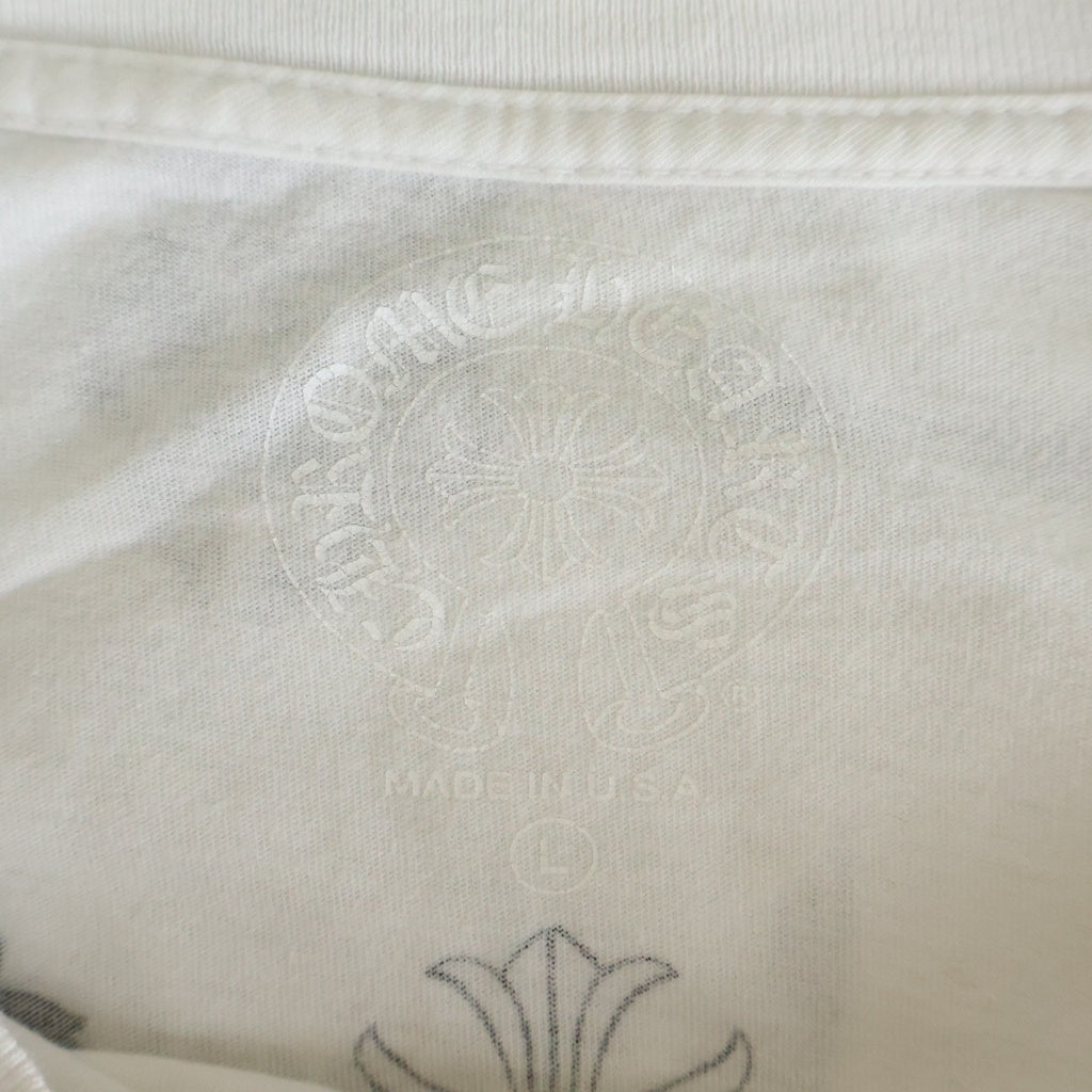 CHROME HEARTS(クロムハーツ) CH S/S バックマルチプリント 半袖Tシャツカットソー ホワイト