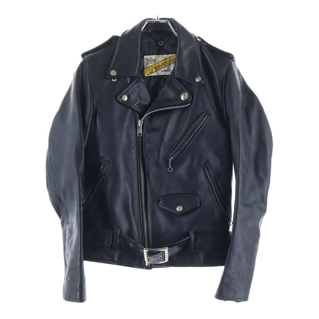 SCHOTT(ショット) 80s 618 バイカータグ ダブルレザージャケット ライダース ブラック
