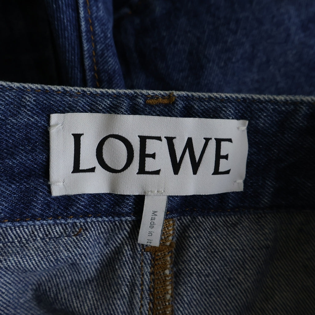 LOEWE(ロエベ) アナグラム刺繍 ストレートデニムパンツ インディゴ H526Y11W59