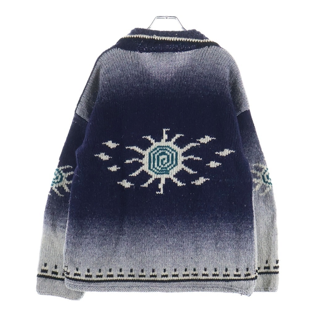 VINTAGE(ヴィンテージ) 80s-90s ARMADILLO OUTERWEAR ジップアップ エクアドルニット ネイビー -