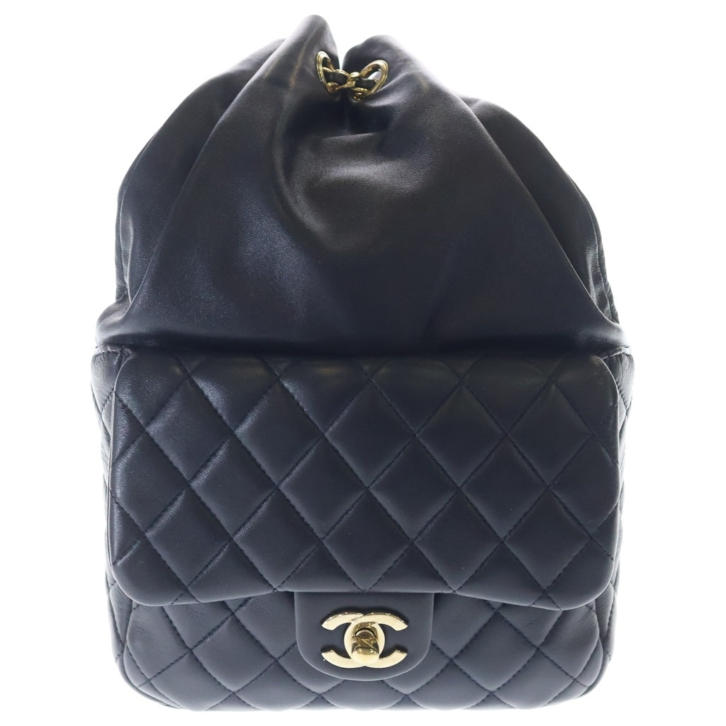 CHANEL(シャネル) マトラッセ ドローストリング バックパック ブラック A94417