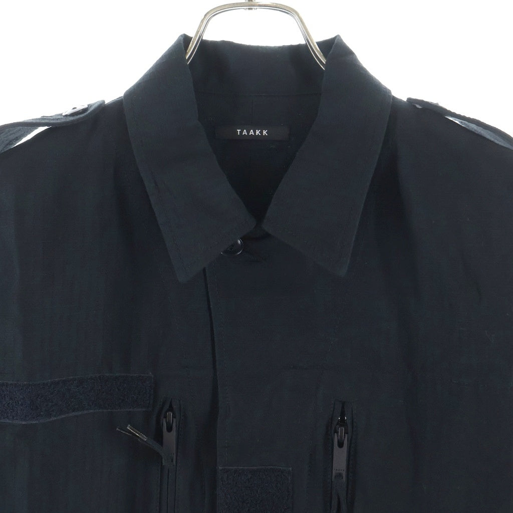 TAAKK(ターク) 26AW F1 FIELD SHIRT TA26AW-SH010 リップストップ シャツジャケット ブラック