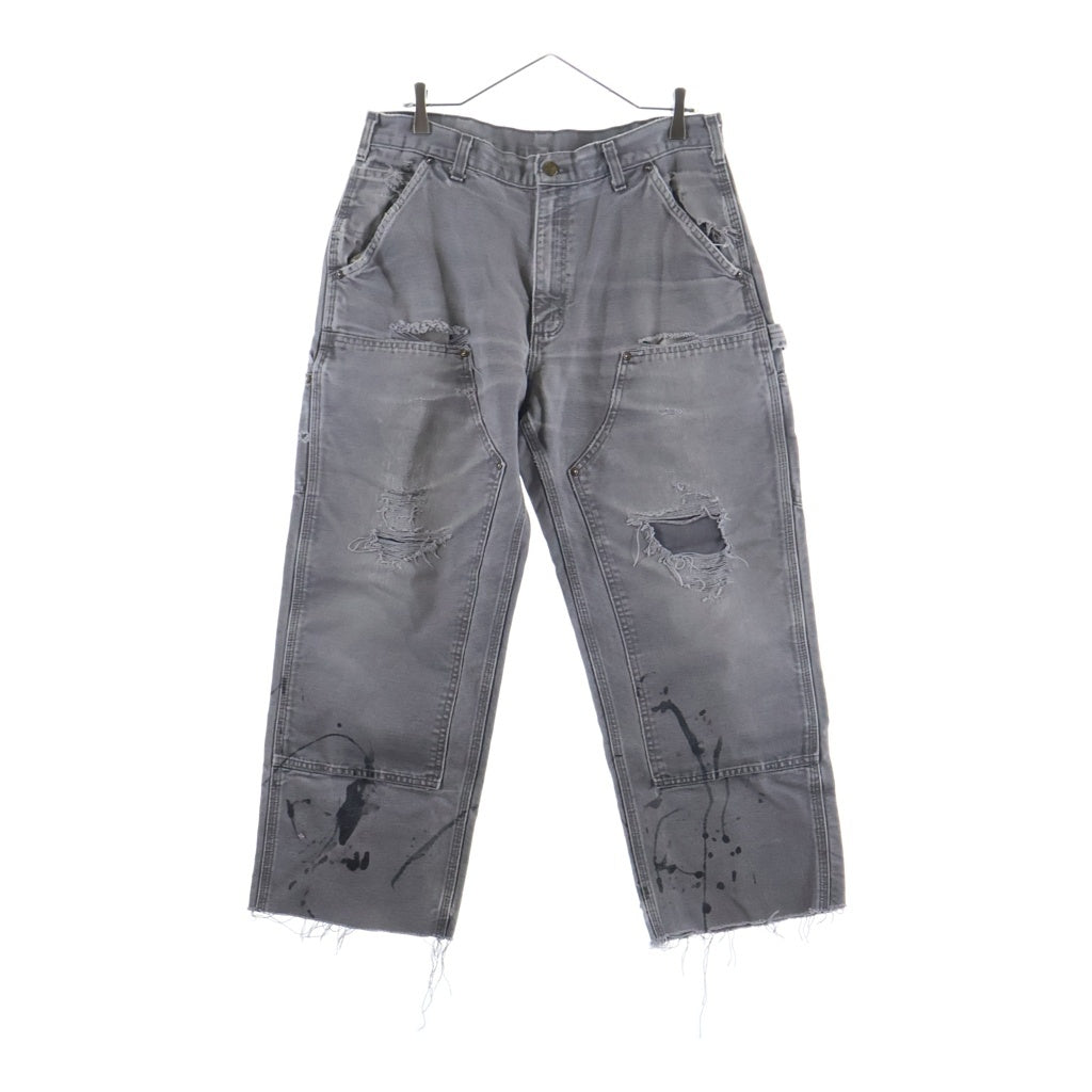 CARHARTT(カーハート) 10s メキシコ製 ダブルニー ダック ワークパンツ グレー B136 GVL