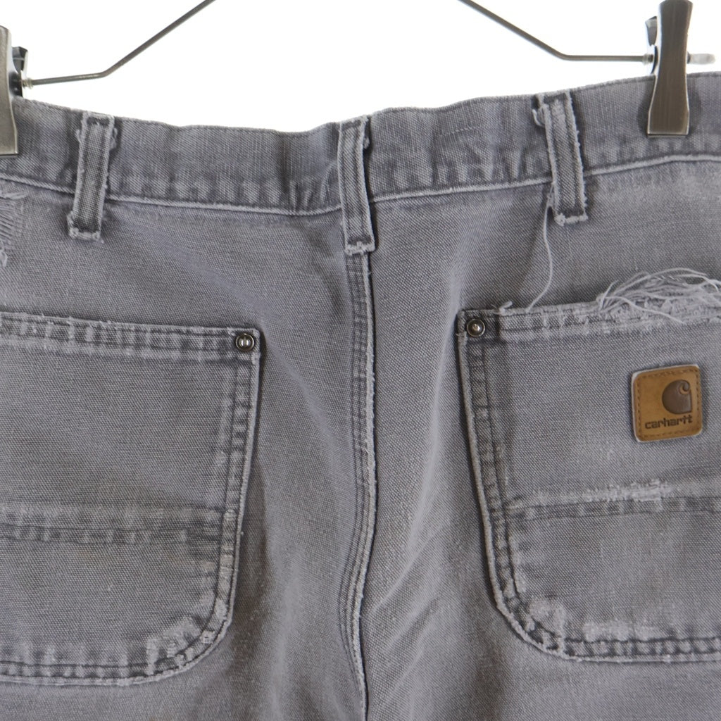 CARHARTT(カーハート) 10s メキシコ製 ダブルニー ダック ワークパンツ グレー B136 GVL