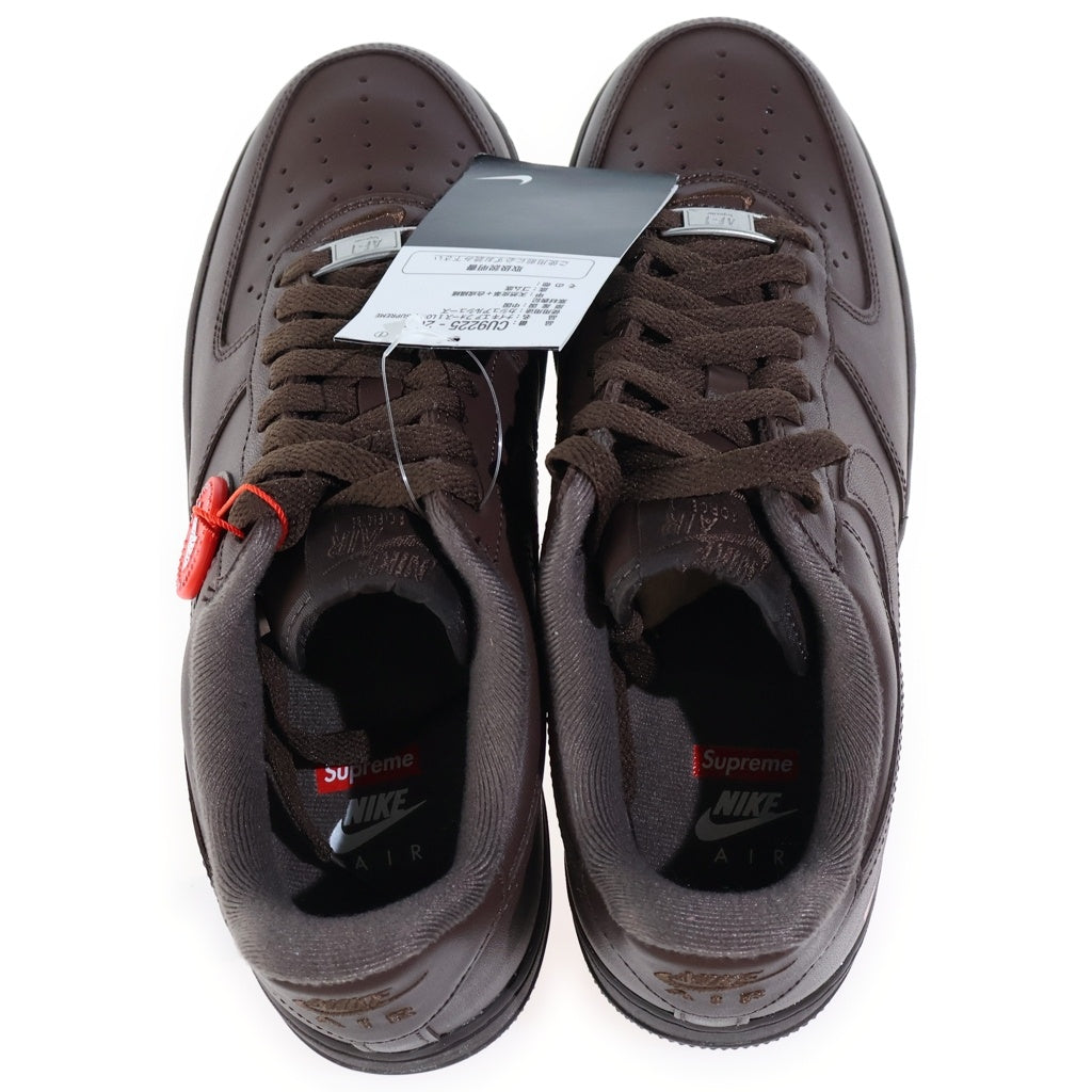 NIKE(ナイキ) ×Supreme Air Force 1 エアフォース1 ローカットスニーカー CU9255-200 ブラウン