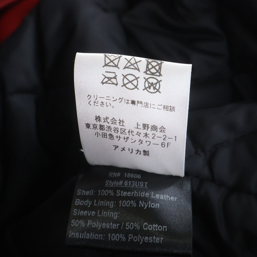 SCHOTT(ショット) 613UST VINTAGE ONESTAR TALL ライダースジャケット 7164 レッド