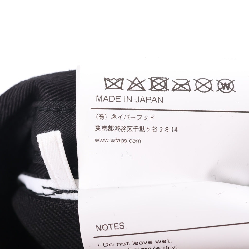 WTAPS(ダブルタップス) 25SS T-6M 02 CAP / COTTON.TWILL 6パネルキャップ ブラック 251HCDT-HT02