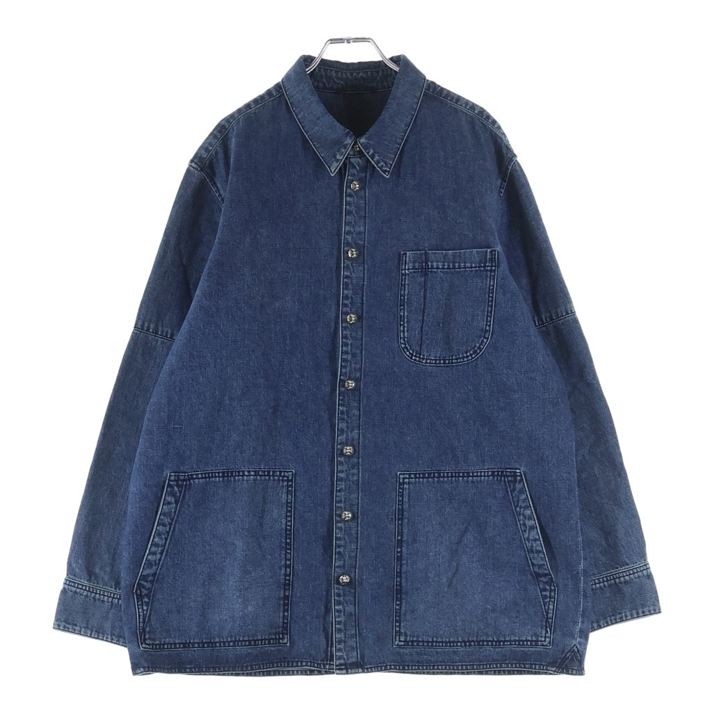 CHROME HEARTS(クロムハーツ) LAST BITE ラストバイト クロスボールボタンデニム長袖シャツ インディゴ ‐