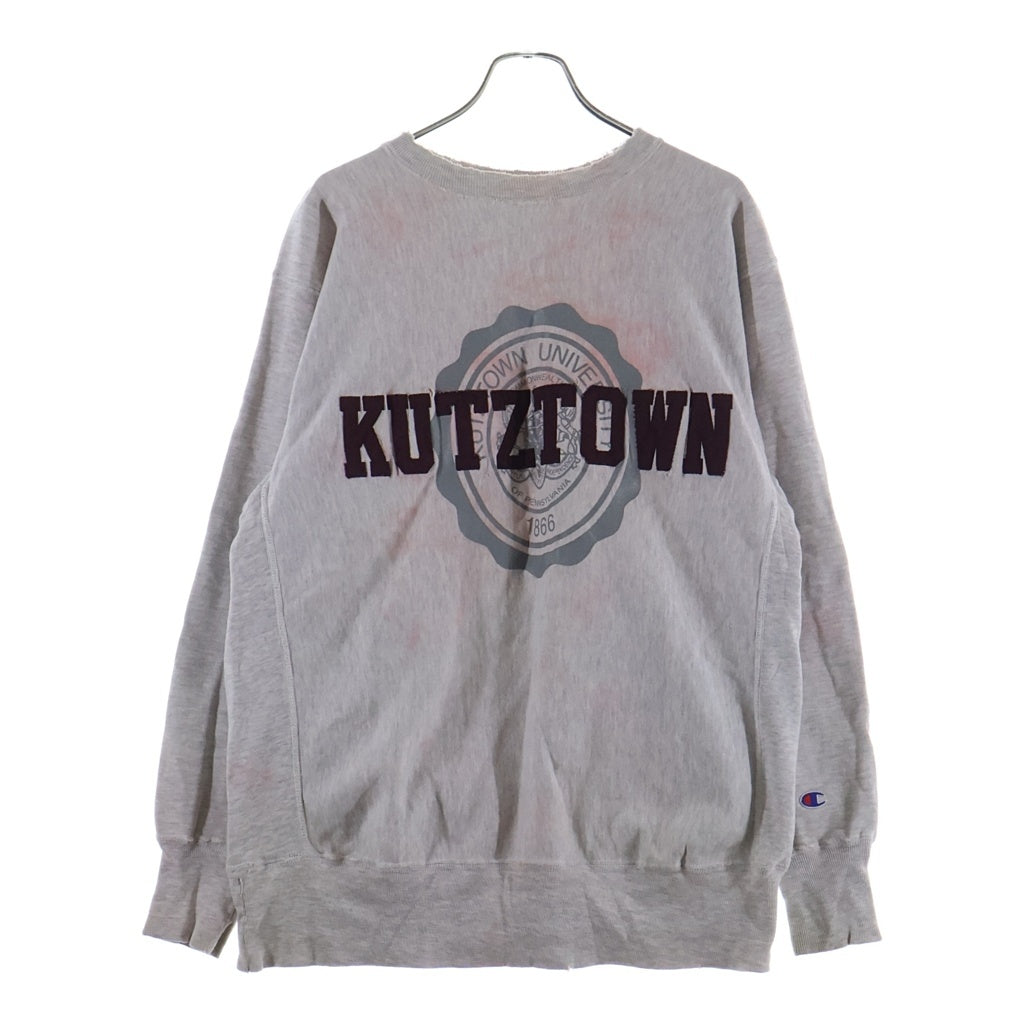 CHAMPION(チャンピオン) 90s REVERSE WEAVE KUTZTOWN リバースウィーブ クルーネックスウェット グレー -