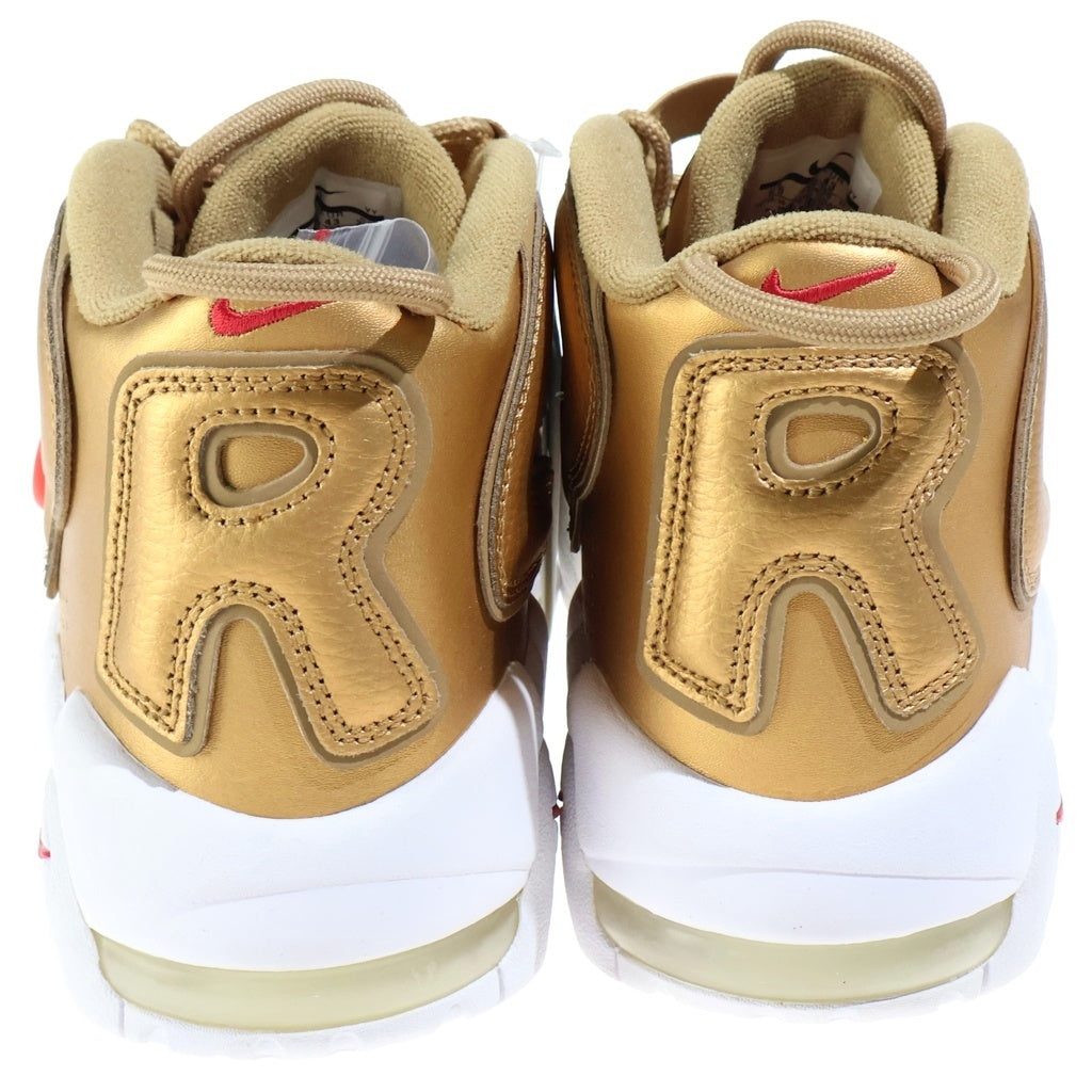 NIKE(ナイキ) 17SS × SUPREME AIR MORE UPTEMPO METALLIC GOLD シュプリーム エアモアアップテンポ ハイカットスニーカー ゴールド US9.5/27.5cm 902290-700