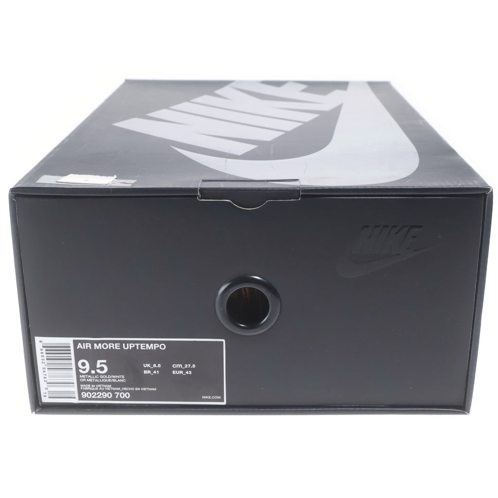 NIKE(ナイキ) 17SS × SUPREME AIR MORE UPTEMPO METALLIC GOLD シュプリーム エアモアアップテンポ ハイカットスニーカー ゴールド US9.5/27.5cm 902290-700