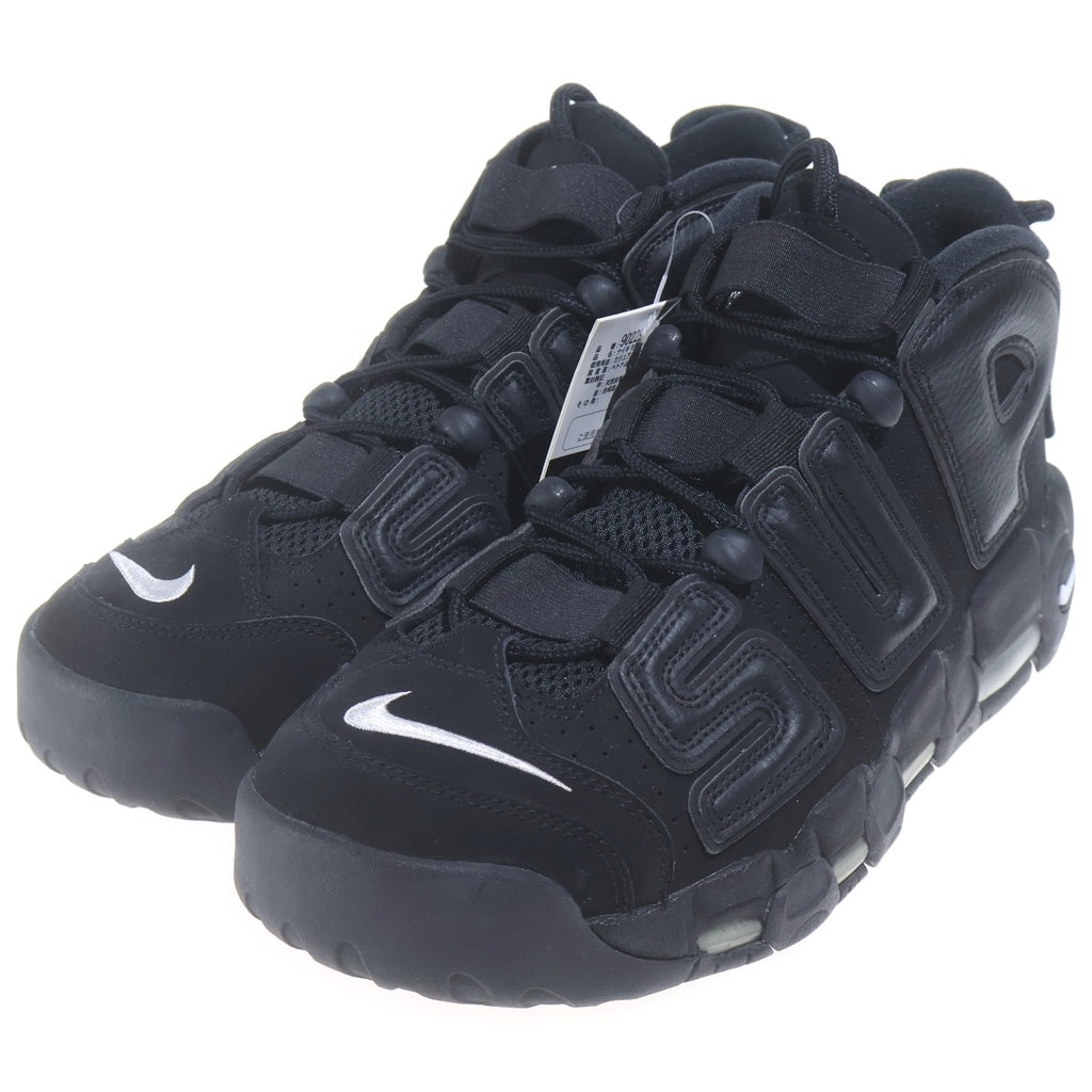 NIKE(ナイキ) ×SUPREME AIR MORE UPTEMPO シュプリーム エアモアアップテンポ モアテン ハイカットスニーカー US9.5/27.5cm 902290-001 ブラック