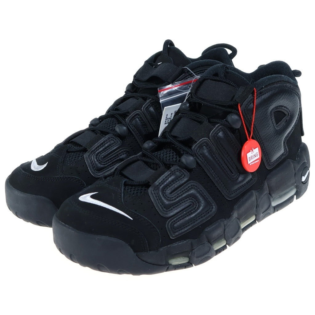 NIKE(ナイキ) ×SUPREME AIR MORE UPTEMPO シュプリーム エアモアアップテンポ モアテン ハイカットスニーカー US9.5/27.5cm 902290-001 ブラック