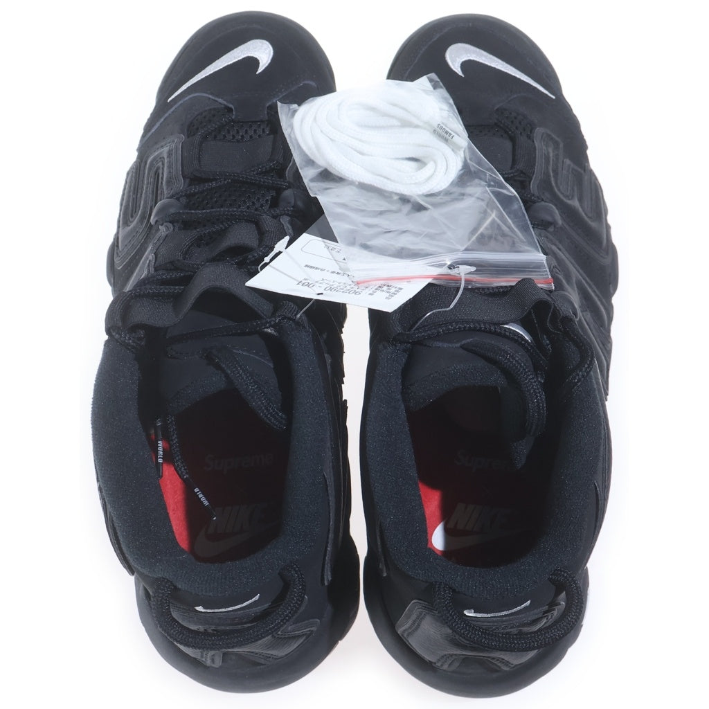 NIKE(ナイキ) ×SUPREME AIR MORE UPTEMPO シュプリーム エアモアアップテンポ モアテン ハイカットスニーカー US9.5/27.5cm 902290-001 ブラック