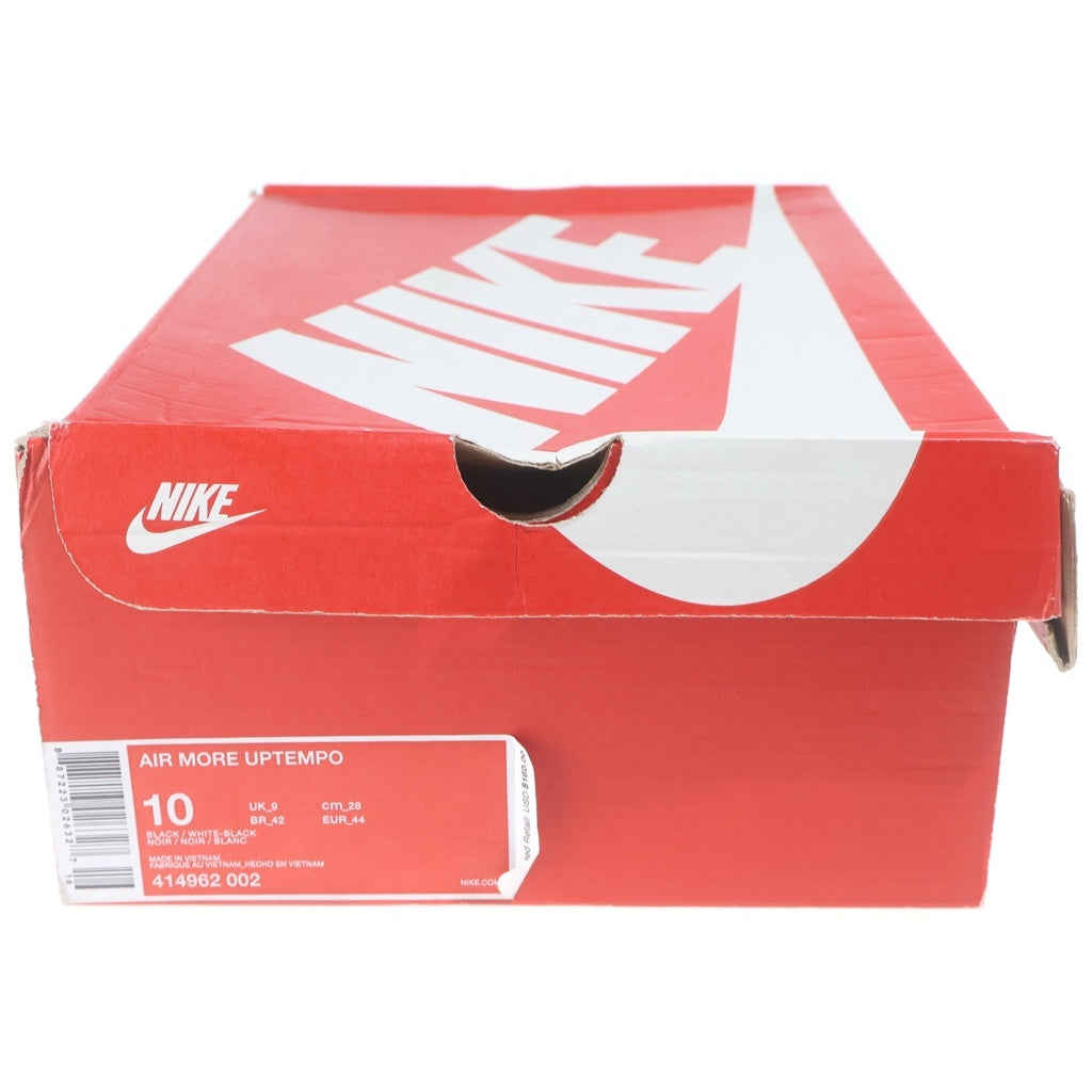 NIKE(ナイキ) AIR MORE UPTEMPO BLACK 2016 エア モア アップテンポ ハイカットスニーカー ブラック US10/28.0cm 414962-002